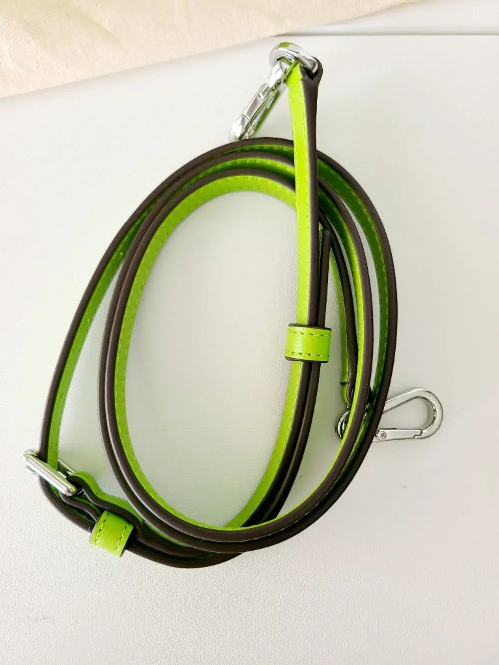 Tory Burch Rory Novelty Suede Flap Shoulder Bag Bitter Lime Multi Straps $675